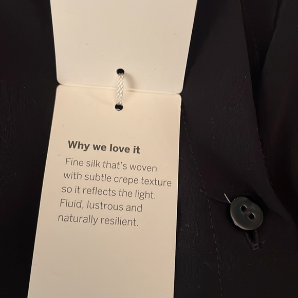 💕 Eileen Fisher Silk Crepe de Chine Sleeveless, Button Front Tunic. L. Perfect. - Picture 13 of 14